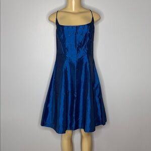 Carabella Collection Blue Spaghetti-Strap Cocktail Dress Size L